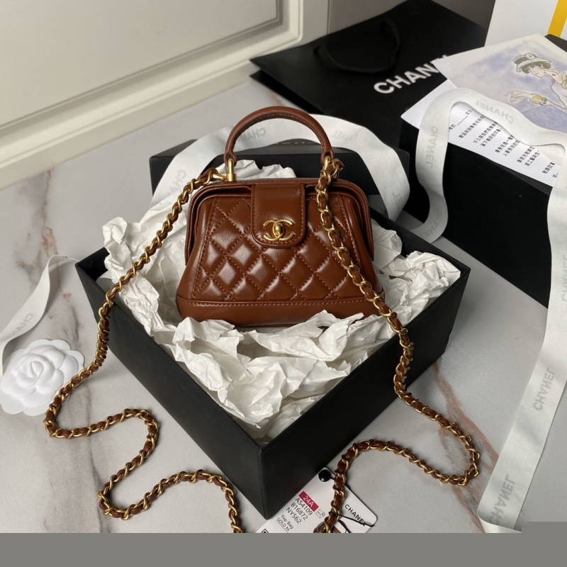 Ch*el top handle bags